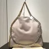 Falabella Designer Torba torba na ramię Stella McCartney Luksusowa torba Planowana złota łańcuch gładka prawdziwa skóra modna torba crossbody Duża pojemność TE014 C4