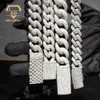 Verkopen van 8 mm 10 mm 12 mm 15 mm Moissanite Cuban Link Chain 925 Sterling Silver Hip Hop Sieraden Iced Diamond Cuban Link Chain