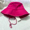 Le bob casquette luxe wide brim bucket hat designer windproof beach popular designer cap rose red orange fashion summer outdoor ornament mz02 B4