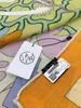Luxo Cashmere feminino grande lenço quadrado Designer de lenço impresso Ficada Lenço da moda H Alta qualidade Shawl Scarf Horse Horse Pattern