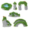 Gartendekorationen 1 Set des chinesischen Mini-Rockerie-Modells Mikrolandschaft Ornament Plant Mountain Teich