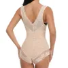 Shapers feminino Bodysuits Shaper Full para mulheres Design de renda com controle de barriga de virilha aberta e modelagem de modelagem de modelagem de levantamento de bunda Y240429