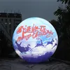 6m Dia (20 Fuß) Weihnachtsfestballon im Freien mit LED -Streifen und Gebläse für die Weihnachtsdekoration der Nachtclub Stage