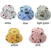 Caps Hats Cartoon dinosaur printed baby bucket hat for boys and girls cute animal baby fisherman hat summer toddler Panama sun hatL240429