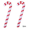 Décoration de fête 2pcs Christmas Polie de marche gonflable Candy coloré