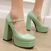 Dress Shoes 12 CM High Heels Women Platform Pumps Gladiator Heel Party Wedding Woman Plus Size 34 - 46