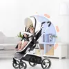 Wózki# Baby Stroller 3-w-1 biała skóra PU z fotelikami samochodowymi Wysoki krajobraz luksusowy nowonarodzony dziecko składane Q240429