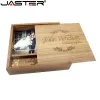 Drijft Jaster Maple Photo Album Wood USB+Box Memory Stick Pendrive 8GB 16GB 32 GB 64GB 128GB Fotografie Geschenk gratis (170*170*35 mm)
