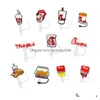 Boire des pailles Styles St Toppers Charms Er Poulet Drink SILE PULIER CARTOONE STS STS CAP CAPIL DIMPRIPHIER DIMIN