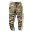 Pantalon masculin au printemps automne cargo camouflage coton coton culasse décontractée bermuda plage jogger masculin pantalon mâle drop