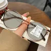 Lunettes de soleil Vintage Far Sight Lunes Pochromiques Fashion Round Progressive Multifocal Lecture pour femmes Men Changements de couleur Eyewear