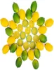 Decoração de festas Limões falsos Limes e fatias Pacote de 36 frutas de frutas cítricas decorativas para decorações artificiais para cozinha em casa Kitch2569178