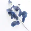 Fleurs décoratives 1pc Eucalyptus artificiel Feuilles de fausse plante colorée Branche longue pour la maison de mariage Ornement Bureau de bureau