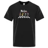 Męski fan koszulek QUN Masters of Rock Road Zabawne wydrukowane koszulki Mężczyźni Summer Dreyble Short Lose Oversiase Thirt Para TS Y240429