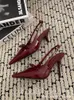 Designer Femmes High Heels Sandals Professional Red Dance Shoes Luxury Ballet Single Shoe Talon Boucle Sandals Party Party Chaussures de mariage