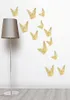 Wandstickers 6 bruiloftdecoraties 12 stks Goldsilver 3D Simulation Butterfly Bridal Shower Birthday Party Home Diy4376074