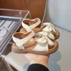 Top Options Baby Girls Kids Flexible Sandals with Butterflyknot Personalised Princess Summer Wedding Party Shoes 240418