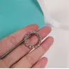 2024 Promesse Band 4mm Lab Diamond CZ Ring 925 Sterling Silver Engagement Mariage des femmes pour femmes Bridal Fine Party Bijoux Cadeau