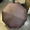 Luxe paraplu's ontwerper Women Winddichte multifunctionele ontwerper Umbrella man Volledige automatische zon Umbrella Rainy UV -bescherming Zwart HO02 H4