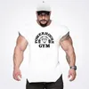 Summer EST Brand Mens Curved Hem Cotton Sans manchons Shirt Gym Stringers Gest Body Body Body Body Fitness Man Tanks Tops 240428
