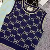Luxurys Crop Tops Women designer t shirt Sexy Off Knitted camisole vest New women's knitted vest gold jacquard casual fashion versatile comfortable Slim and thin