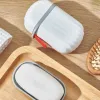 Plats Portables Soap Dishs Boîte Organisateur de porte-savon de voyage pour salle de bain Home Outdoor Travel Randonnée Camping Produits