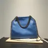 Falabella Designer Torba torba na ramię Stella McCartney Luksusowa torba Planowana złota łańcuch gładka prawdziwa skóra modna torba crossbody Duża pojemność TE014 C4