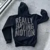 Herrtröjor tröjor hip hop grunge tröja mode punk sportrock strass gotisk brev lång slav dragkedja hoodie y2k mens jacka h240430