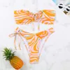 NIEUW SPECIALE FAARTE DRAAKSPRING Verstelbaar Split Body Strapless Sexy Bikini Women's Swimsuit