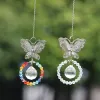 Décorations 1pcs papillon Suncatcher Crystal Prism Ball Pendule Feng Shui Pendants suspendus Rainbow Sun Catcher Window Garden Decor