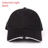 Top Caps Aydınlık Şapka İndüksiyon Işık Aydınlatılmış Erkekler Açık Kamp Gece Balıkçı Şapka Jogging Kadın Gecesi Bisikletle Koşan Şapka Şapka Şapka Şarj Şapkası