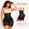 Bandage High midja Body Shaper Shorts Shapewear för kvinnor Mage Control Lår Slant Shorts Butt Lifting Formewear 240418