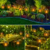 Decoraties 12Pack Flikkering Flame Solar Torch Lights Solar Lights Outdoor Landschap Decoratie verlichting Tuin Patio Pathway Waterdicht