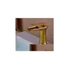 Torneiras de pia do banheiro Cachoeira da bandeja de bronze bronze misturador de bacia cromo Tap 83008 Drop Deliver