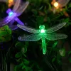 Decorazioni 1pc 5m20les Dragonfly Solar String Lights Outdoor Waterproof 8 Modies Dragonfly Fairy Lights for Home Patio Garden Decorazioni per matrimoni