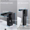 Grifos de lavabo de baño Led Led Black Basin Grifo Alto y corto Mango individual El flujo de agua fría genera entrega de electricidad H otdlo