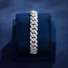 Moissanite fijne sieraden armbanden armband Cuban Link Bracelet 925 Sterling Silver Miami Custom Moissanite armband Men