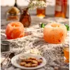 Świece posiadacze nordyckie stojak naturalny róży sól mineralna kadzidło romantyczny obiad lampa światła świec wszechstronna scena dekoracyjne prezenty