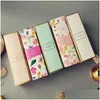 Gift Wrap Floral Printed Long Aron Moon Cake Carton Present Packaging For Cookie Wedding Favors Candy Box Drop Delivery Home Garden Fe Dhexo