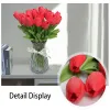Latex tulpaner konstgjorda pu bukett riktiga beröring blommor för heminredning bröllop dekorativa 8 färger alternativ ll