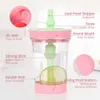 Nouveau style 500 ml pour enfants fille rose rose fuite à double paroi à double murs brasse Boba Boba bobe gobelet en plastique avec paille et couvercle