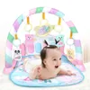 Baby Play Gym Toddler Musical Activity Play Mat With Hanging Children Carpet Pedal Piano Baby Toys 0 12 Months 240423