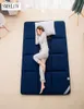 Couleur pure épaississant le lit de couchage matelas masseur plié masseur yoga tatami matelle de sol en double lit à simple lit simple matelas 2146341