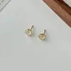 Hengste Ohrringe Trendy Silber Farbe Golden Bambus Opal Small Elegant für Frauen Girl Geschenk Mode Schmuck Dropship Großhandel Großhandel