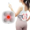 Elektrische taille Massager EMS Lumbale Massager Dysmenorroe verwarming Massagebas Buikslimietgordel ver infrarood Comprim 240426