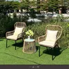 Camp Furniture Outdoor Garden Courtyard Rattan Woven Chairs Living Room Coffee Shop Bar El Table And Chair