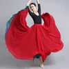 Gonna da ballo in chiffon flamenco per donne per donne di 720 gradi Solido Signi lunghe ballerino pratica in stile cinese con grande orlo
