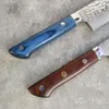 Coltello da cuoco da chef in acciaio Damasco con coltello da cucina a grana a martello