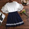 Lässige Kleider Mori Mädchen süße Vestidos Design Sommer Mode Kurzarm Student Kawaii Kleid