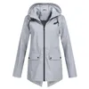 Raincoats Raincoat Waterproof Jacket Zipper Hooded Lightweight Outdoor Thin Women 230414 Drop Delivery Home Garden Household Sundries Otkll